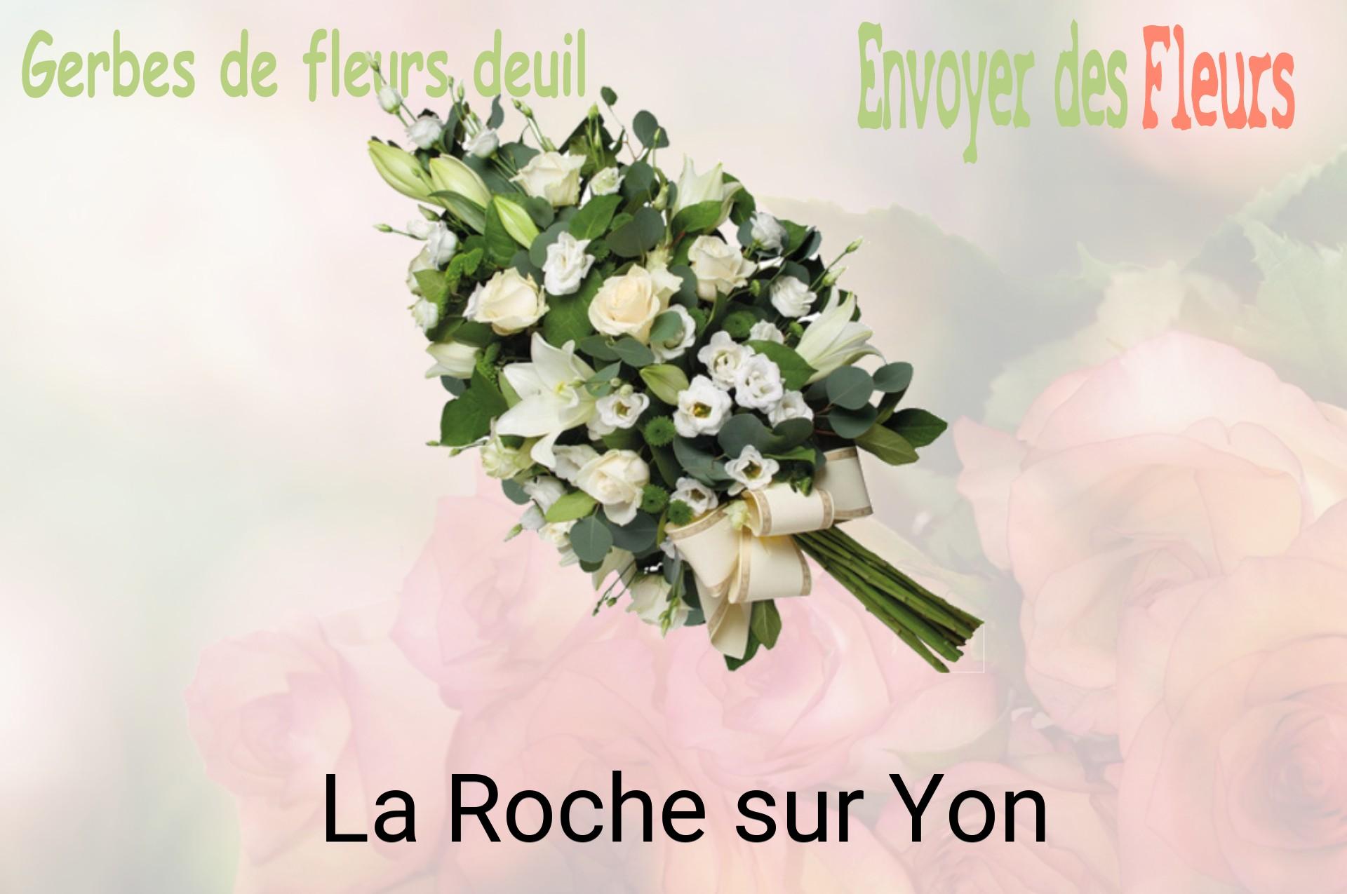 Gerbe de fleurs de deuil livrée à La Roche-sur-Yon